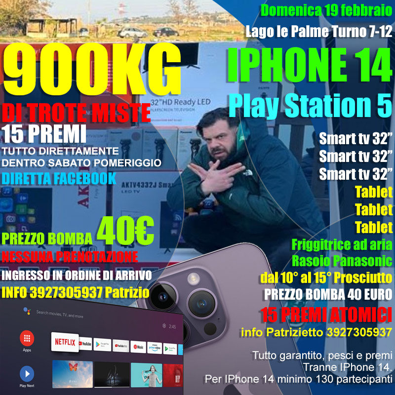 La gara di trote di domenica